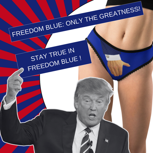 Grab It! Trump 2024 'Freedom Blue' Women's Panty Brief Underwear