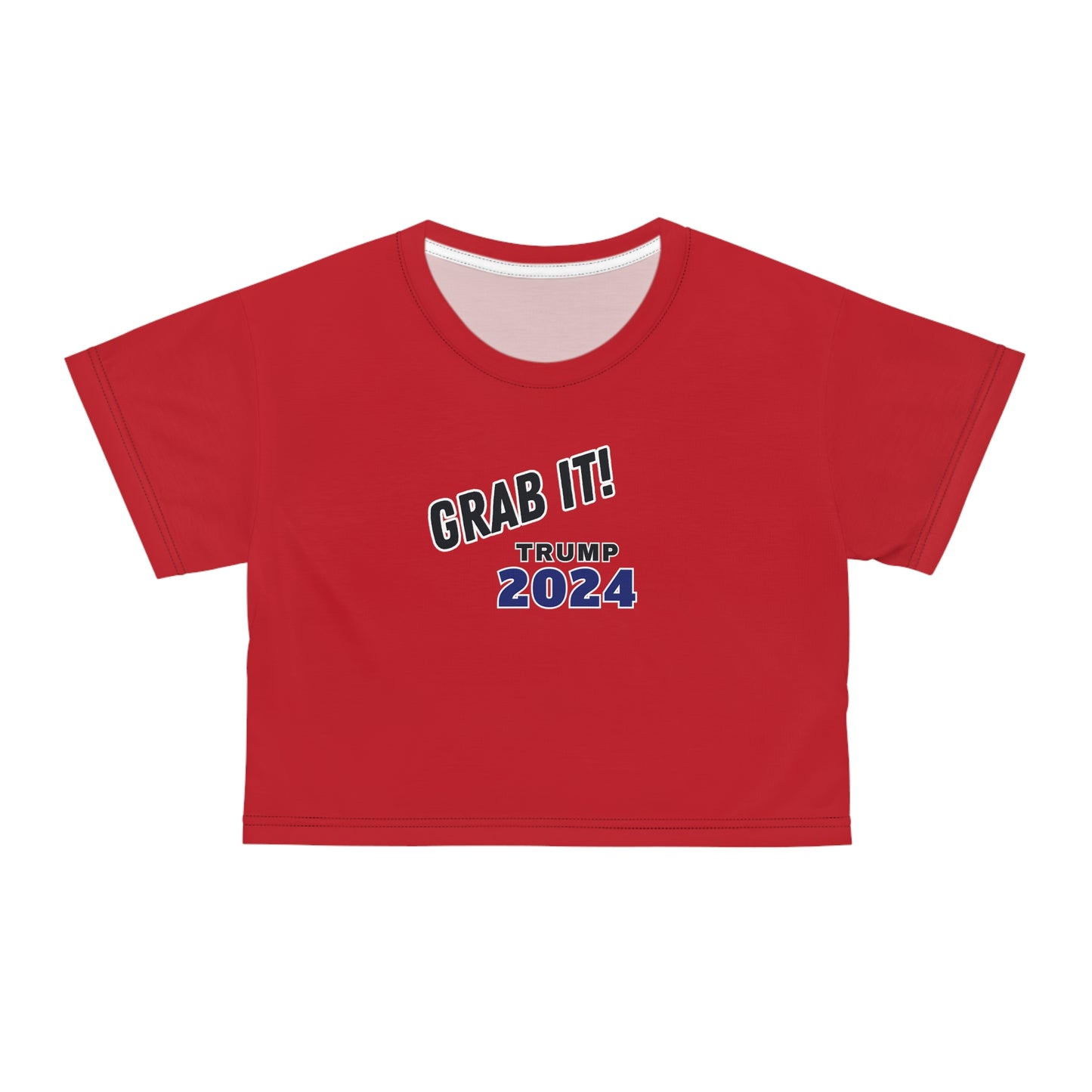 Trump Rally Cropped T-shirt, in 'Patriot Red'